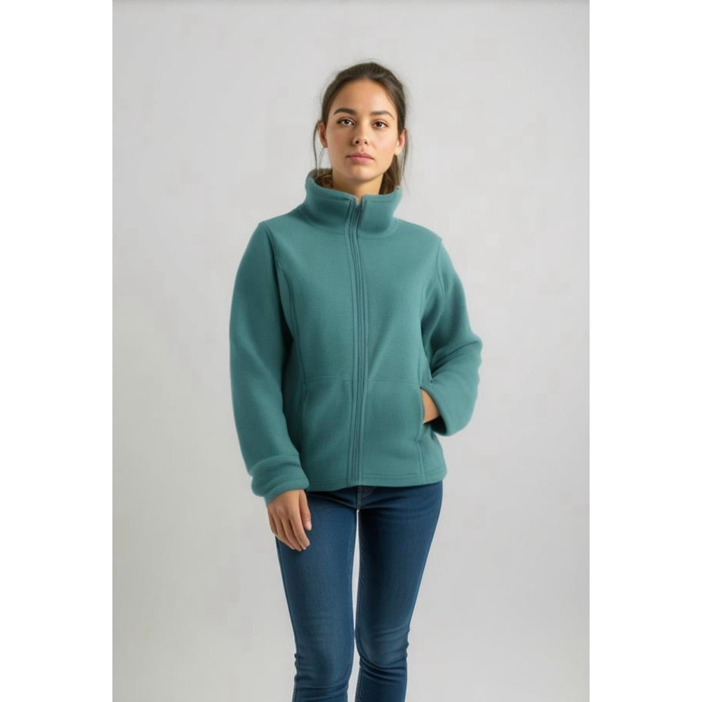 Cabela's Women's Fleece Jacket Teal‎ Long Sleeve Zip Closure Size SP Gorpcore